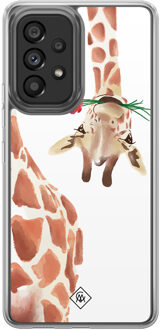 Casimoda Samsung Galaxy A52 hybride hoesje - Giraffe Bruin/beige