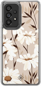 Casimoda Samsung Galaxy A52 hybride hoesje - In bloom Bruin/beige