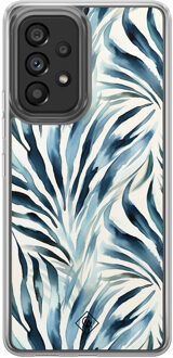 Casimoda Samsung Galaxy A52 hybride hoesje - Japandi waves Blauw