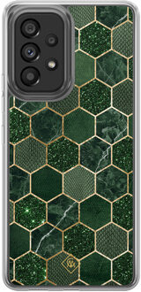 Casimoda Samsung Galaxy A52 hybride hoesje - Kubus groen