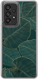 Casimoda Samsung Galaxy A52 hybride hoesje - Monstera leaves Groen