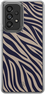 Casimoda Samsung Galaxy A52 hybride hoesje - Wavy twist Blauw