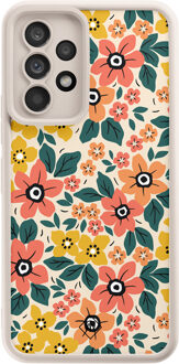 Casimoda Samsung Galaxy A52(s) beige case - Blossom Multi