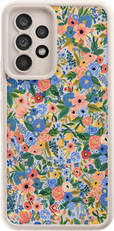 Casimoda Samsung Galaxy A52(s) beige case - Floral garden Multi