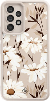 Casimoda Samsung Galaxy A52(s) beige case - In bloom Bruin/beige