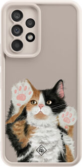 Casimoda Samsung Galaxy A52(s) beige case - Kat Bruin/beige