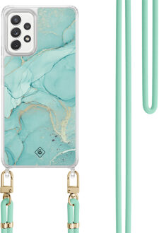 Casimoda Samsung Galaxy A52(s) hoesje met mint koord - Touch of mint
