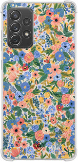 Casimoda Samsung Galaxy A52(s) shockproof hoesje - Blue gardens Blauw
