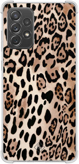 Casimoda Samsung Galaxy A52(s) shockproof hoesje - Golden wildcat Bruin/beige
