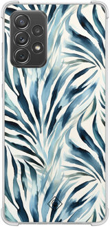 Casimoda Samsung Galaxy A52(s) shockproof hoesje - Japandi waves Blauw