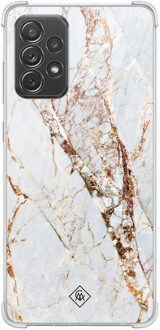 Casimoda Samsung Galaxy A52(s) shockproof hoesje - Marmer goud Goudkleurig
