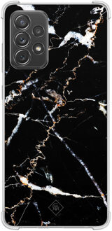 Casimoda Samsung Galaxy A52(s) shockproof hoesje - Marmer zwart