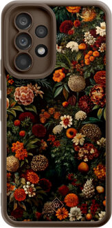 Casimoda Samsung Galaxy A53 bruine case - Exotic garden Bruin/beige