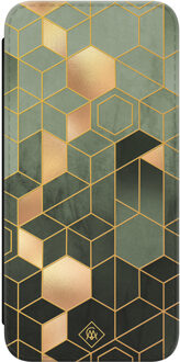 Casimoda Samsung Galaxy A53 flipcase - Kubus groen