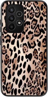 Casimoda Samsung Galaxy A53 hoesje - Golden wildcat Zwart