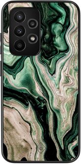 Casimoda Samsung Galaxy A53 hoesje - Green waves Groen