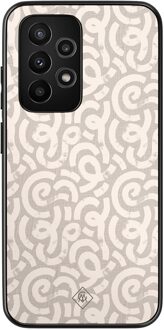 Casimoda Samsung Galaxy A53 hoesje - Ivory abstraction Bruin/beige