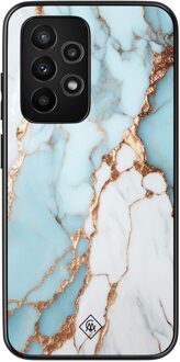 Casimoda Samsung Galaxy A53 hoesje - Marmer lichtblauw