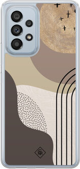 Casimoda Samsung Galaxy A53 hybride hoesje - Abstract almond Bruin/beige