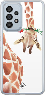 Casimoda Samsung Galaxy A53 hybride hoesje - Giraffe Bruin/beige