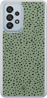 Casimoda Samsung Galaxy A53 hybride hoesje - Green confetti Mint