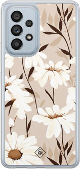 Casimoda Samsung Galaxy A53 hybride hoesje - In bloom Bruin/beige