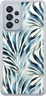 Casimoda Samsung Galaxy A53 hybride hoesje - Japandi waves Blauw