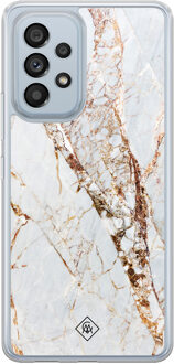 Casimoda Samsung Galaxy A53 hybride hoesje - Marmer goud Goudkleurig