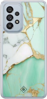 Casimoda Samsung Galaxy A53 hybride hoesje - Marmer mintgroen