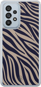 Casimoda Samsung Galaxy A53 hybride hoesje - Wavy twist Blauw