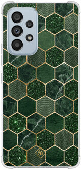 Casimoda Samsung Galaxy A53 shockproof hoesje - Kubus groen