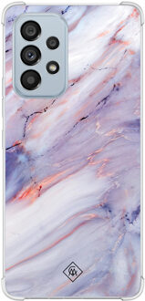 Casimoda Samsung Galaxy A53 shockproof hoesje - Marmer paars