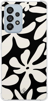 Casimoda Samsung Galaxy A53 shockproof hoesje - Noir bloom Zwart