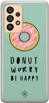 Casimoda Samsung Galaxy A53 siliconen hoesje - Donut worry Mint