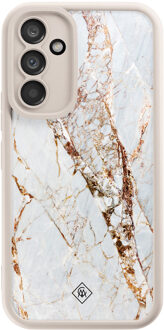 Casimoda Samsung Galaxy A54 beige case - Marmer goud Goudkleurig