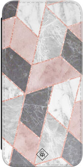 Casimoda Samsung Galaxy A54 flipcase - Stone grid Roze