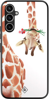 Casimoda Samsung Galaxy A54 hoesje - Giraffe Bruin/beige