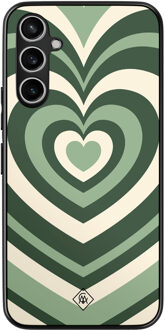 Casimoda Samsung Galaxy A54 hoesje - Hart swirl groen