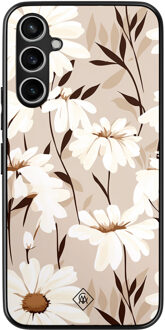 Casimoda Samsung Galaxy A54 hoesje - In bloom Bruin/beige