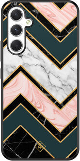 Casimoda Samsung Galaxy A54 hoesje - Marmer triangles Multi