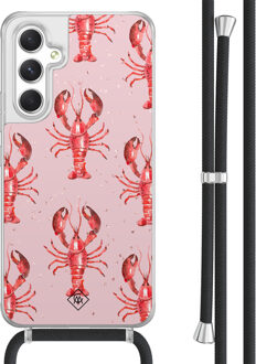 Casimoda Samsung Galaxy A54 hoesje met koord - Lobster Roze