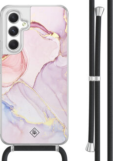 Casimoda Samsung Galaxy A54 hoesje met koord - Purple sky Paars