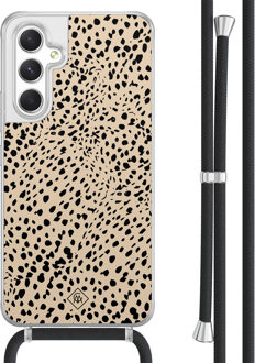 Casimoda Samsung Galaxy A54 hoesje met koord - Spot on Bruin/beige