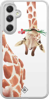 Casimoda Samsung Galaxy A54 hybride hoesje - Giraffe Bruin/beige