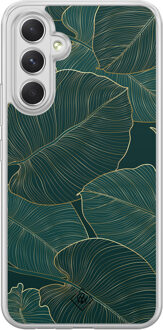 Casimoda Samsung Galaxy A54 hybride hoesje - Monstera leaves Groen
