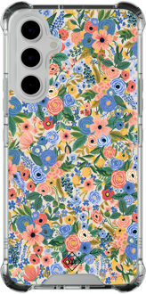 Casimoda Samsung Galaxy A54 shockproof hoesje - Blue gardens Blauw
