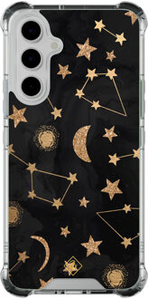 Casimoda Samsung Galaxy A54 shockproof hoesje - Counting the stars Goudkleurig