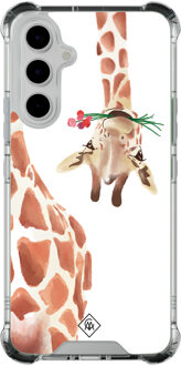 Casimoda Samsung Galaxy A54 shockproof hoesje - Giraffe Bruin/beige