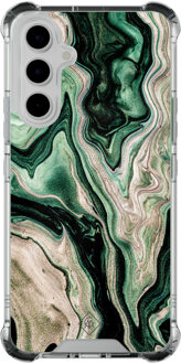 Casimoda Samsung Galaxy A54 shockproof hoesje - Green waves Groen