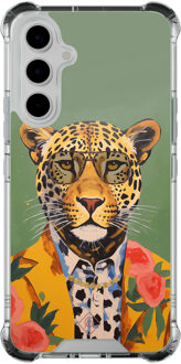 Casimoda Samsung Galaxy A54 shockproof hoesje - Luipaard hipster Groen